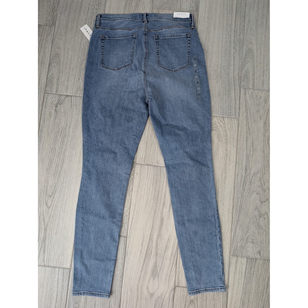 Pacsun High-Rise Jegging Womens 30 Blue Bone Super Stretch Skinny Jeans Denim - Picture 2 of 9